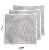 10pcs Magic Cleaning Cloths – Microfiber + Steel Scrubber for Effortless Kitchen Cleaning!